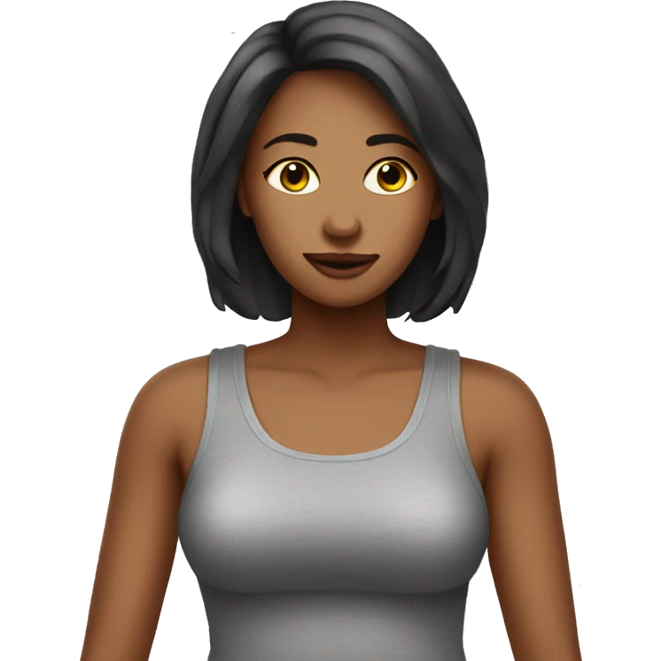 lady in a tanktop emoji