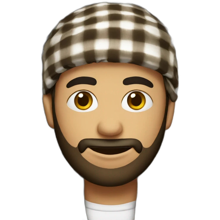 Keffiyeh brown male emoji