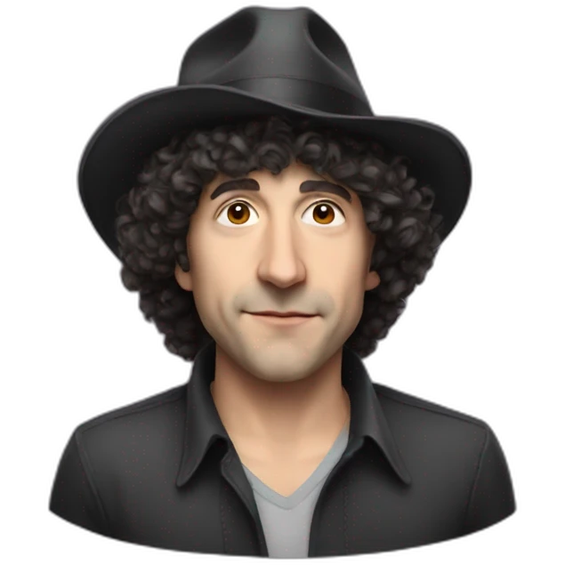 Jerry Sadowitz with his hat on emoji