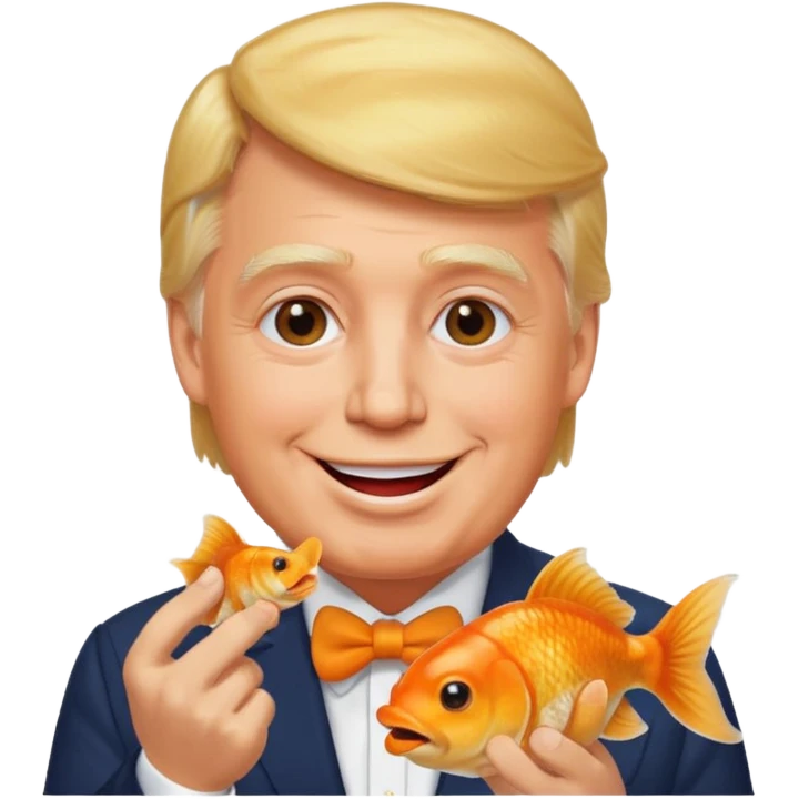 trump eating goldfish crackers emoji