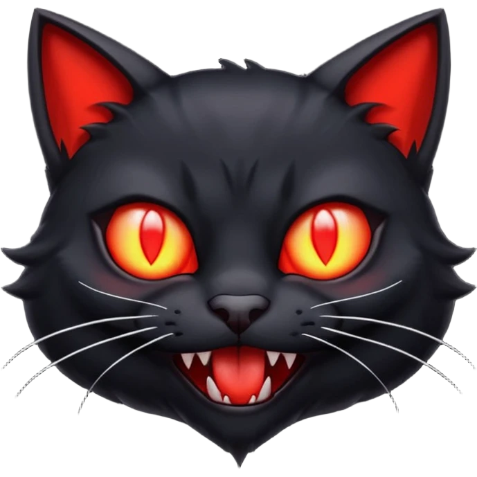  red vampire cat emoji