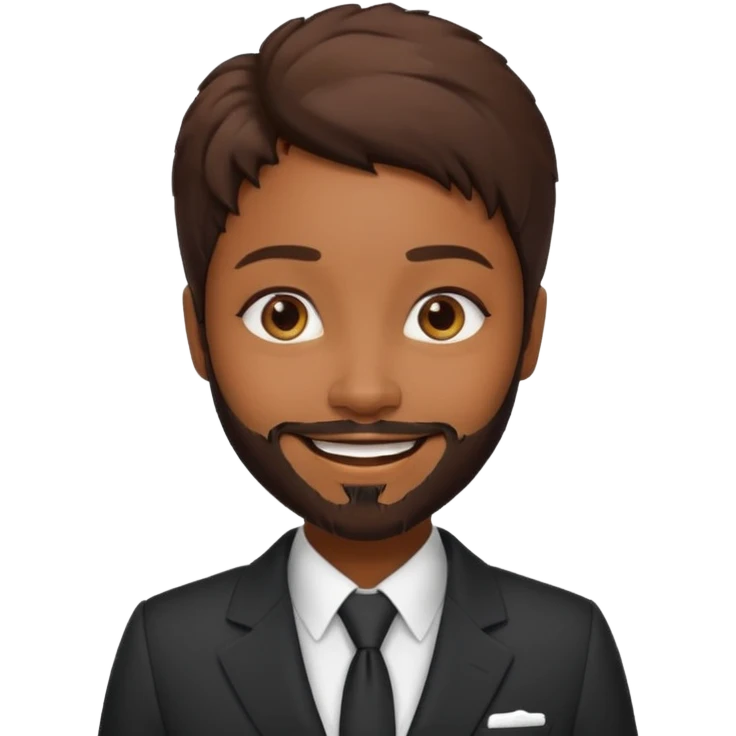 bearded black woman in a suit emoji