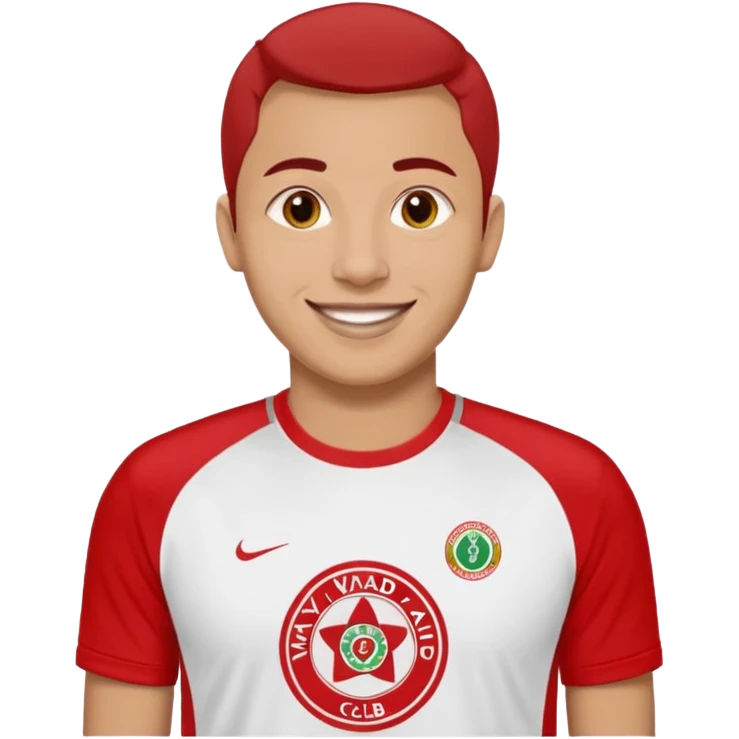 Create a emoji for a widad athletic club fan real t chirt emoji