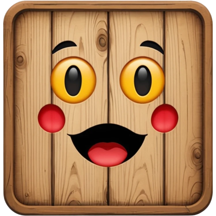 wooden sign emoji
