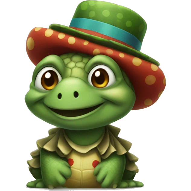 turtle clown emoji