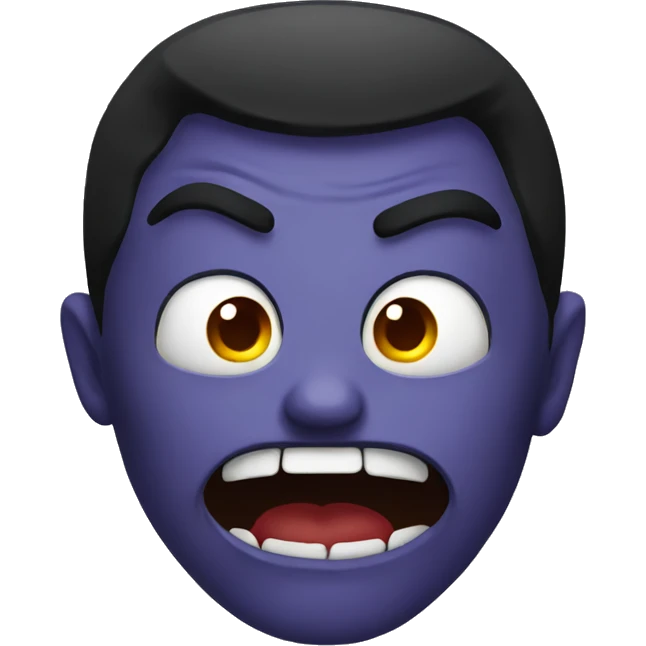 evil face emoji
