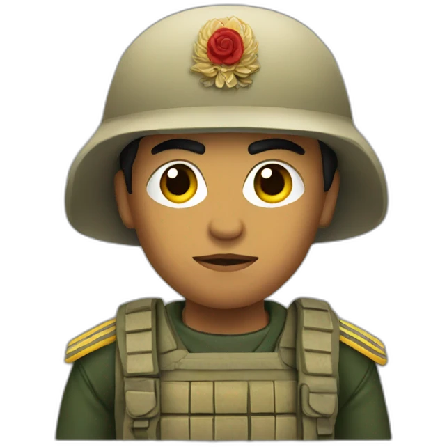 Mexican táctical soldier emoji