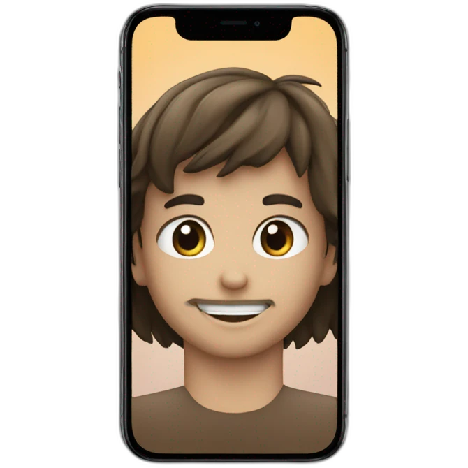 iphone 14 pro phone mockup emoji