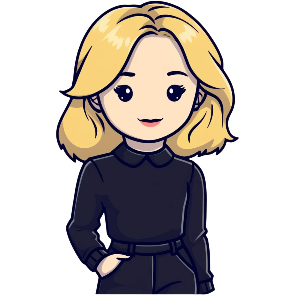 Sabrina Carpenter blonde pop star in a stylish outfit emoji