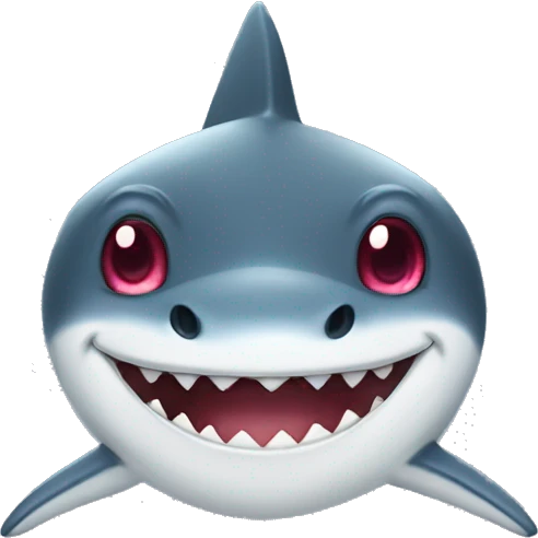 Shark with heart eyes emoji