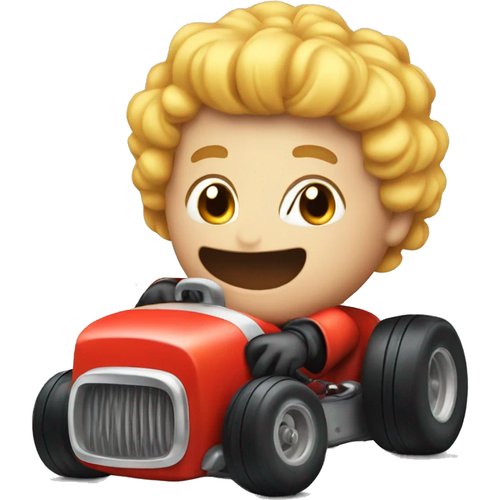 Me racing hot rod emoji