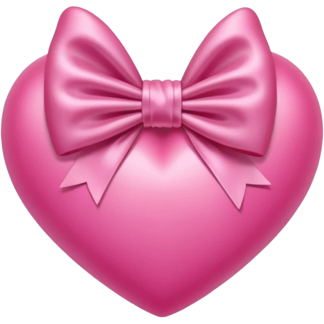 A pink heart with bow emoji