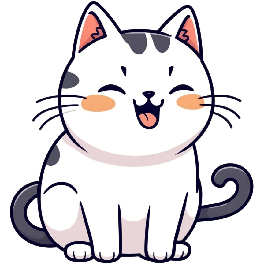 Cat which is cringing  emoji