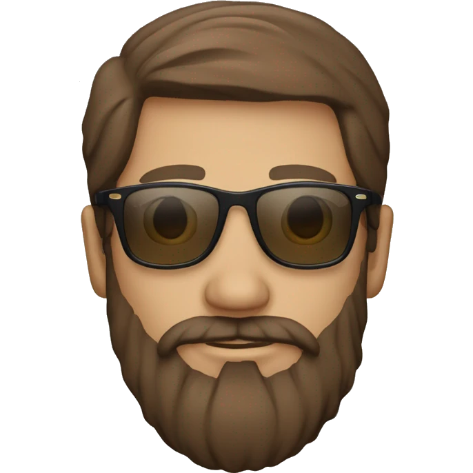 brown haired man with beard and rayban emoji