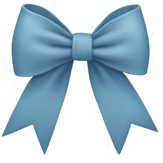 dusty Blue bow emoji
