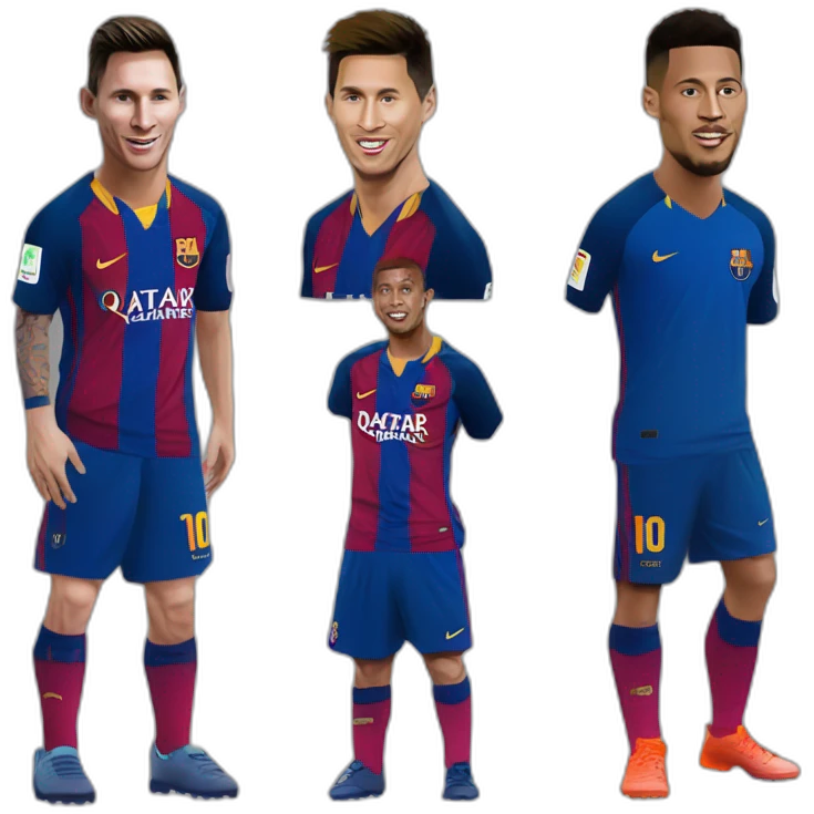 Lionel messi cristiano Ronaldo and neymar jr emoji