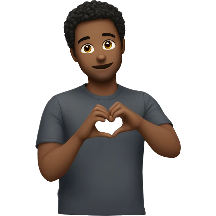 Me making a heart with my hands  emoji