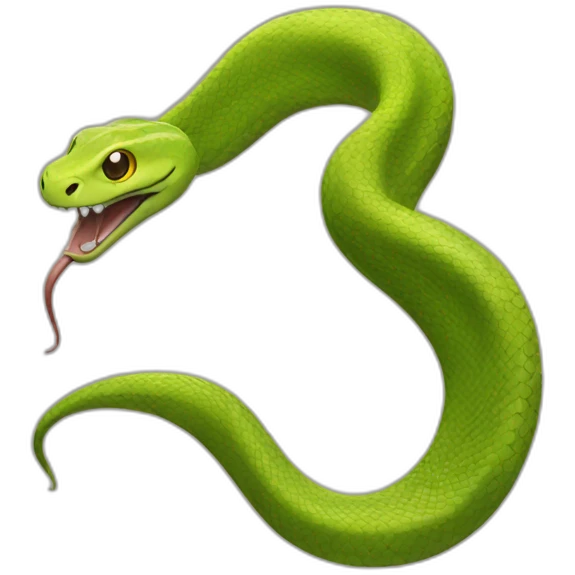 snake with human legs emoji