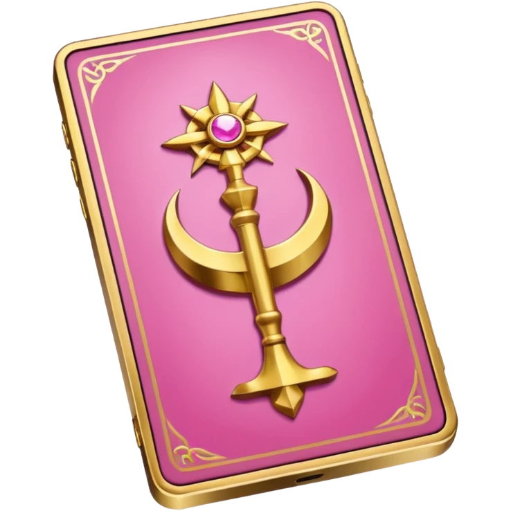 Pink Tarot cards emoji