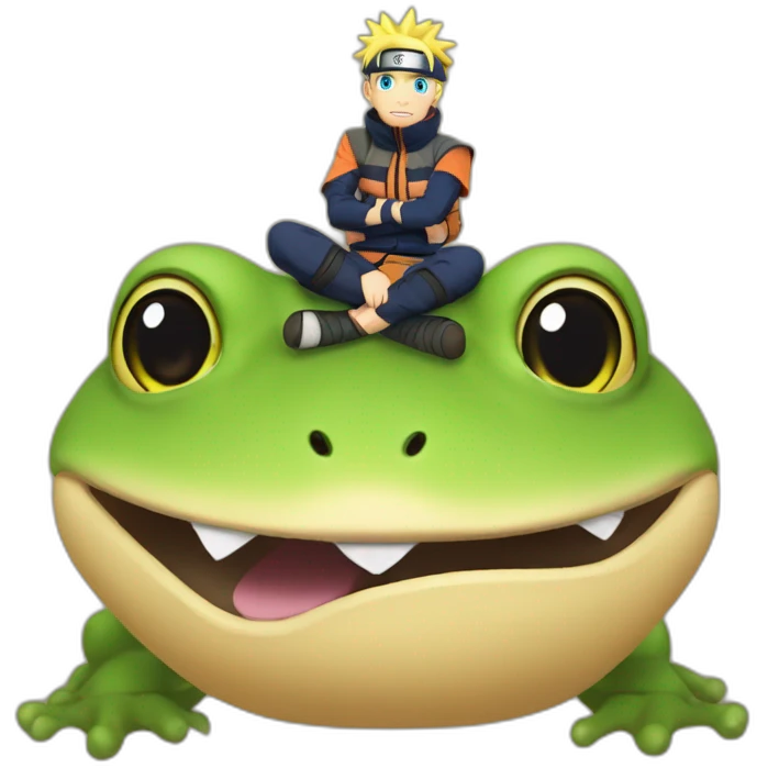 Naruto-on-a-frog emoji