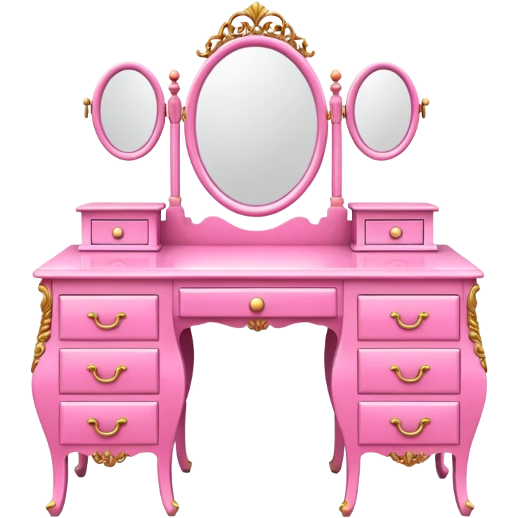 pink DRESSING TABLE emoji