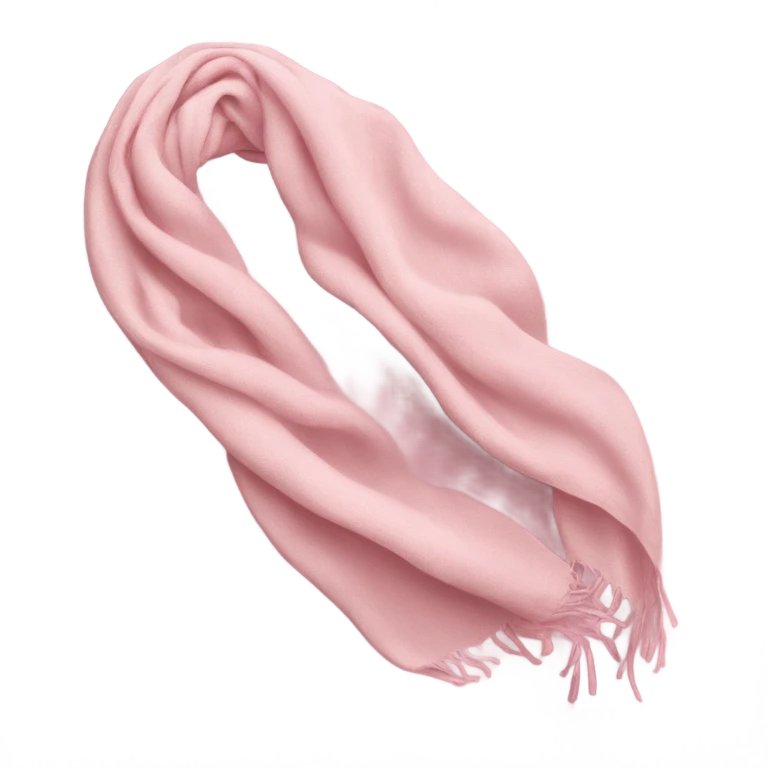 Light pink scarf  emoji