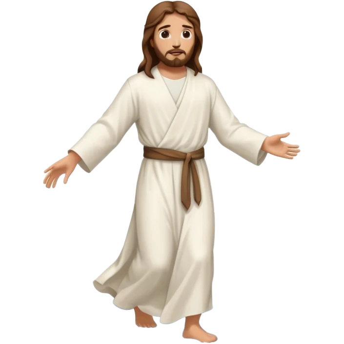 jesus walking on water emoji