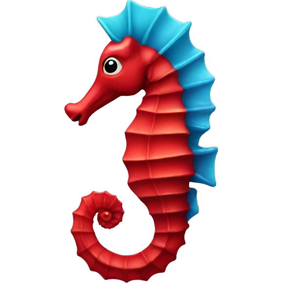 red seahorse  emoji