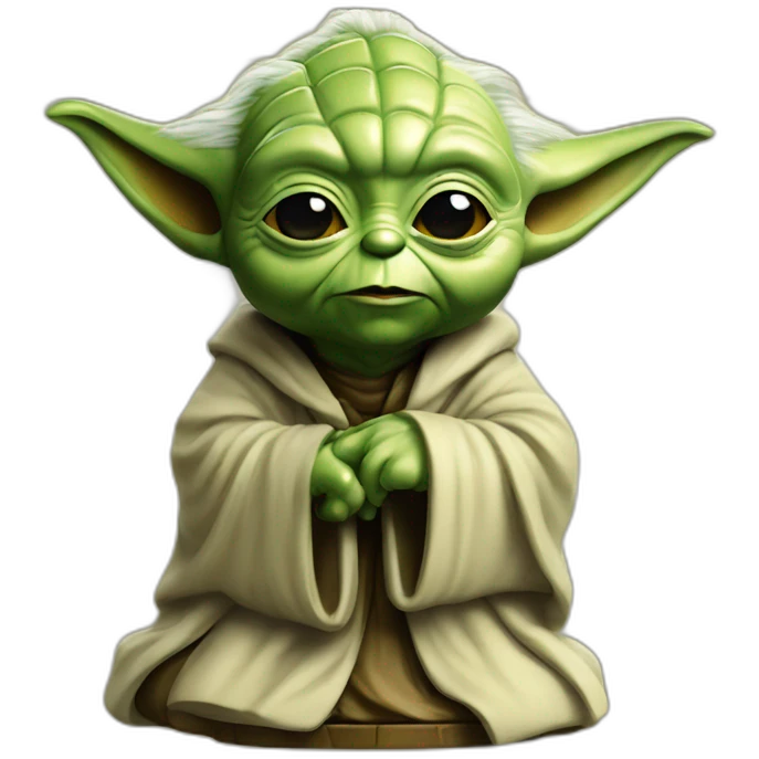 Yoda chess set emoji