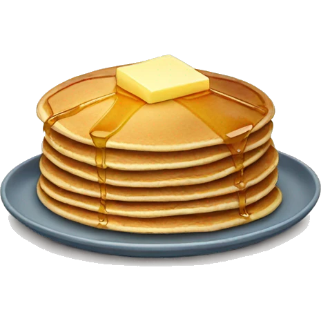 Pancakes with butter and syrup  emoji
