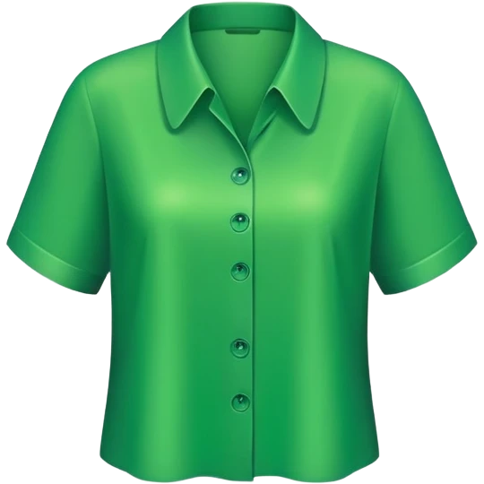 a big green blouse button with holes in it  emoji
