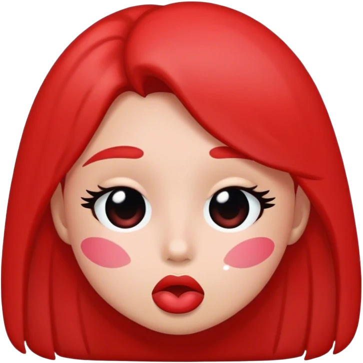 kissy face without heart emoji