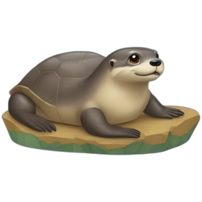 Une loutre que une tortue emoji