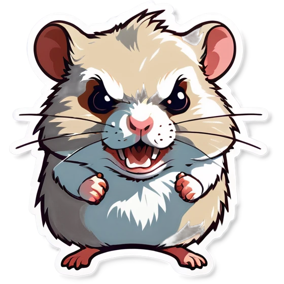 Angry hamster emoji