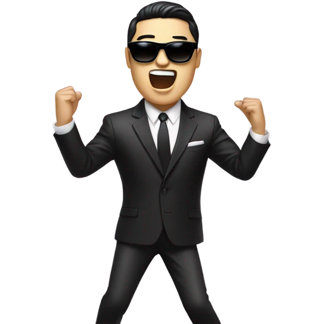 PSY doing Gangnam style emoji