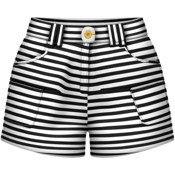 black and white shorts emoji