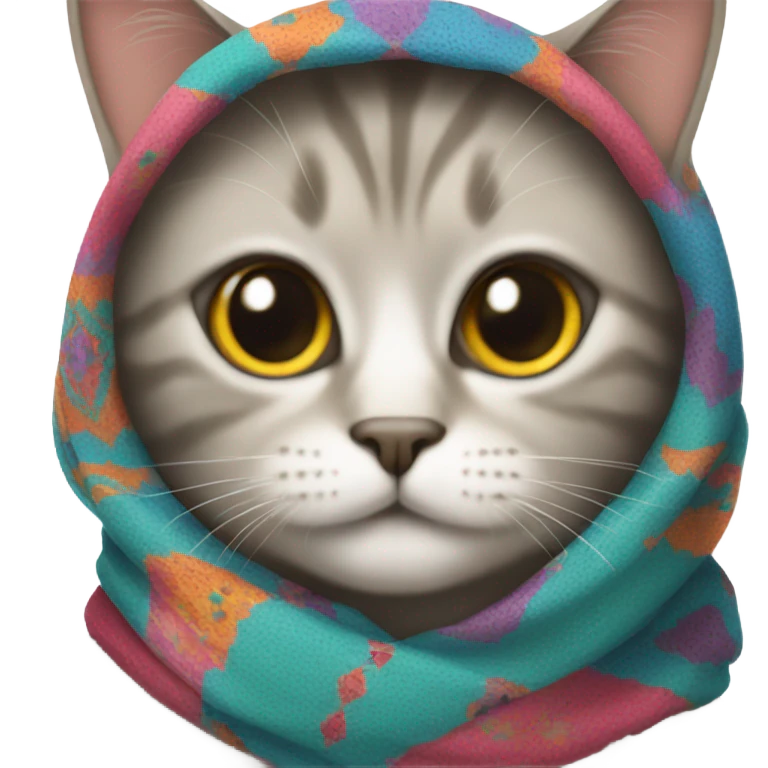 Babushka cat emoji