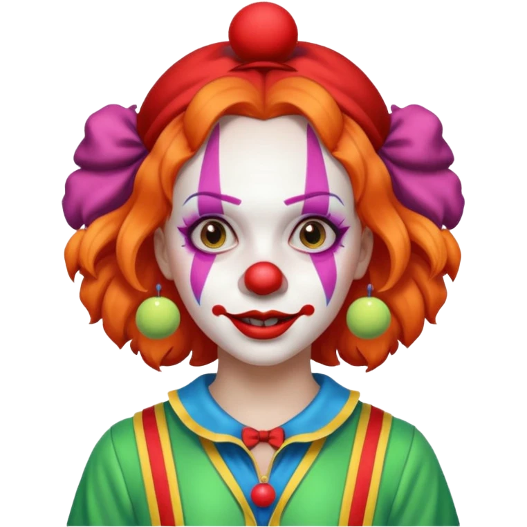tennis player female clown child emoji