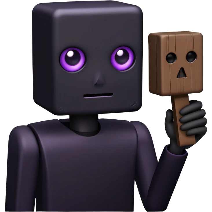 Minecraft Enderman emoji