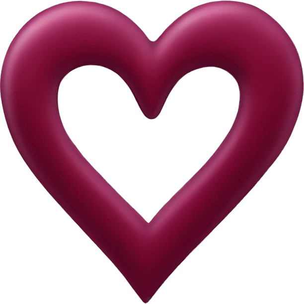 Burgundy heart emoji