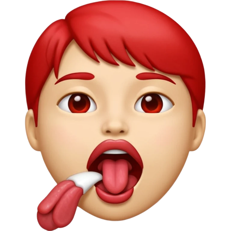 Emoji that’s🥵 but licking lips emoji