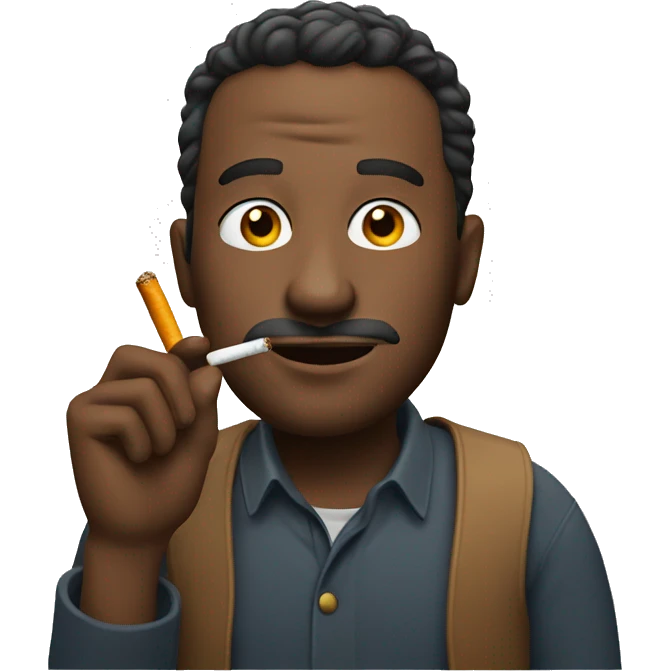 Man with cig emoji