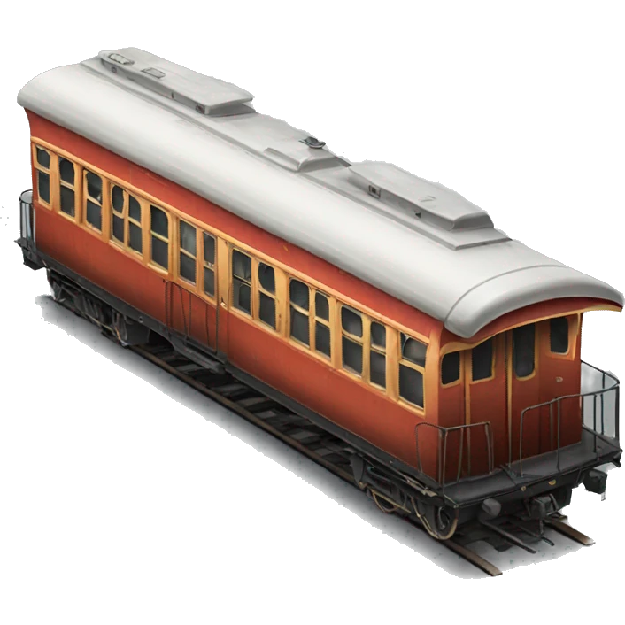 old train carriage  emoji