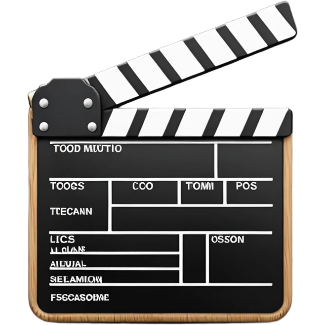 clapperboard emoji
