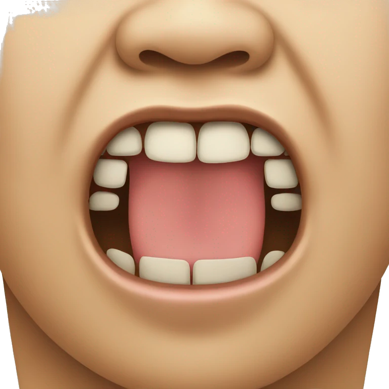 Emoji biting its lip emoji