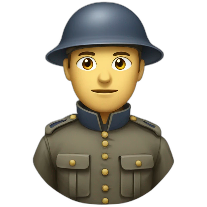 French WWI soldier  emoji