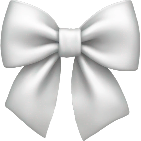 White bow emoji