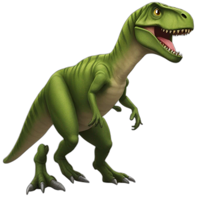 humain sur t-rex emoji
