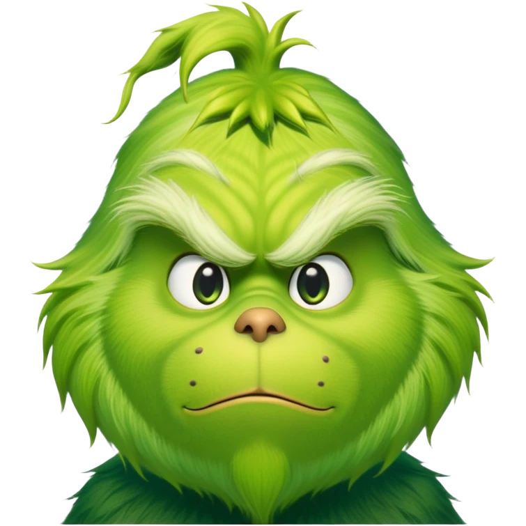 The grinch from the back close up  emoji