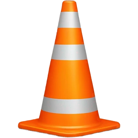 Traffic cone emoji